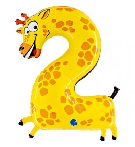 Number  '2' Giraffe