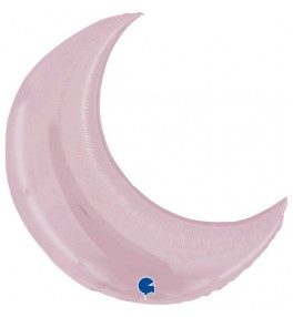 Pastel Pink Moon Shape