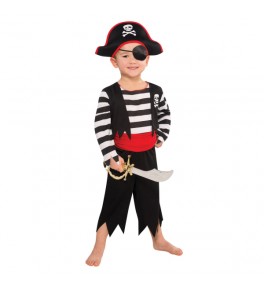 Lastekostüüm piraat  4-6a