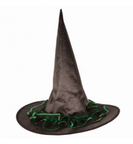 Nõia müts must/roheline