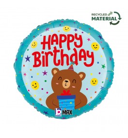 Birthday Smiley Bear  õhupall