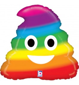 'Emoji Rainbow Poo'  õhupall