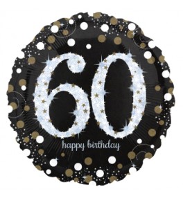 Sparkling Birthday 60  õhupall