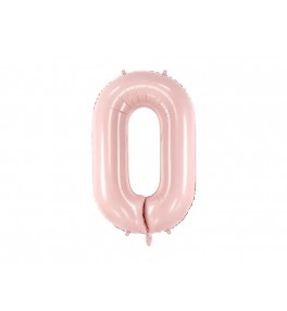 Number "0" light pink