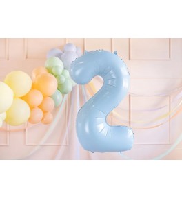 Number "2" Light blue