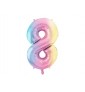 Number "8" Rainbow pastel