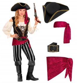 Lastekostüüm Piraat lady 158cm