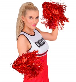 Pom pom punased met, 2tk