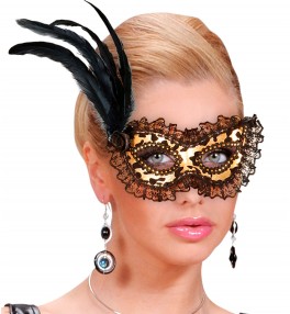 Mask kuldne/must pitsi,...