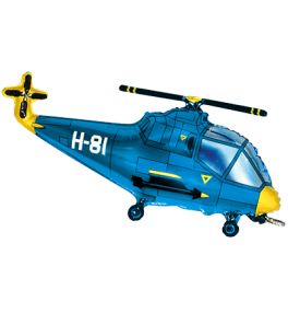 Shape  Helicopter Blue