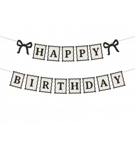 Баннер "Happy Birthday Bows"