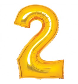 Number "2" Gold