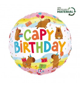 Capybara Birthday  Balloon