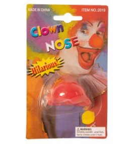 Clown nose red