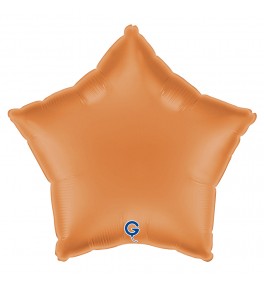 Star Satin Caramel  Balloon
