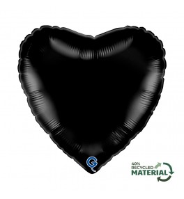 Heart Black Balloon