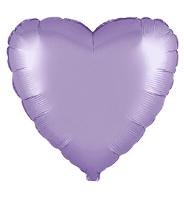 Südamekujuline  satin Lilac...