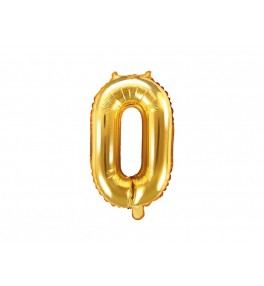 Цифра 0  золотая