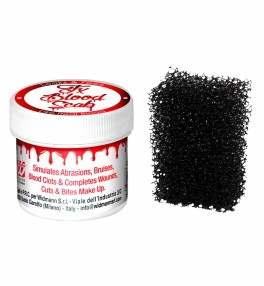 Fake blood + sponge