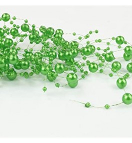 Pearl Garlands, Green, 1.3m
