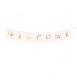 Banner 'Welcome pink' 15 x...