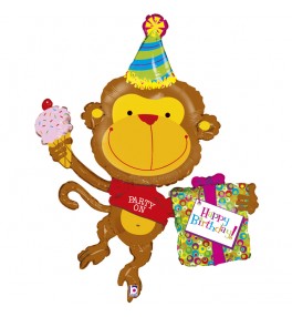Shape GR Birthday Monkey