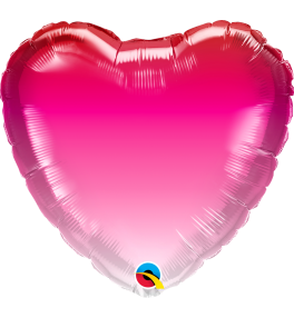 Heart Pink Ombre õhupall