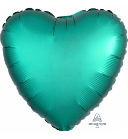 Heart Satin Luxe Jade õhupall