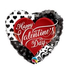 Valentine`s black hearts...