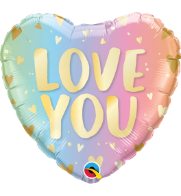 Love You Ombre&Hearts  õhupall