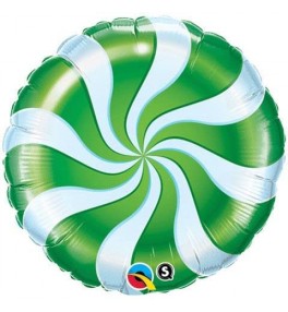 Candy Swirl Green  õhupall