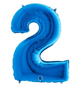 Number "2" Blue