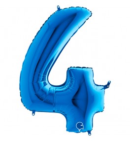Number "4" Blue