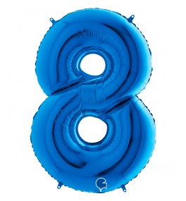 Number "8" Blue