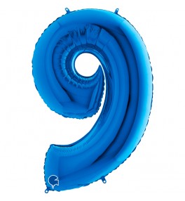 Number "9" Blue
