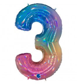 Number "3" Rainbow