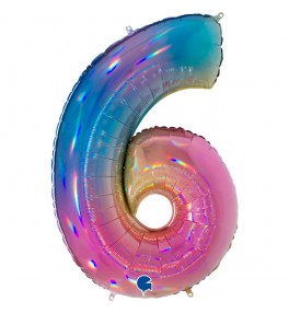 Number "6" Rainbow