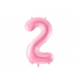 Number "2" Pastel Pink