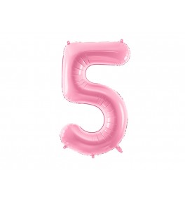 Number "5" Pastel Pink