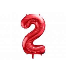Number "2" Red