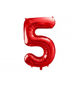 Number "5" Red