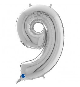 Number "9" Silver
