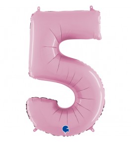 Number "5" Pastel Pink