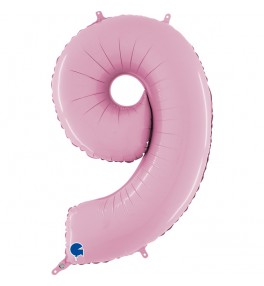 Number "9" Pastel Pink