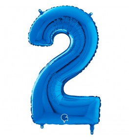 Number "2" Blue