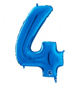 Number "4" Blue