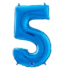 Number "5" Blue