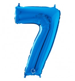 Number "7" Blue