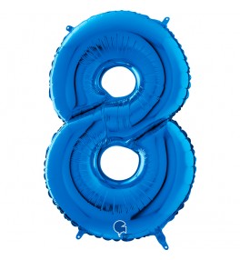 Number "8" Blue