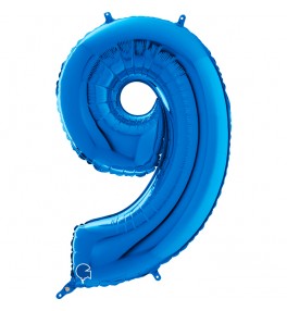 Number "9" Blue